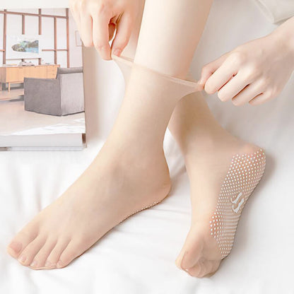 💞 Chaussettes en soie cristalline antidérapantes et invisibles (Super promotion ⛄ ACHETEZ-EN 2 ET BÉNÉFICIEZ DE 5 % DE RÉDUCTION)