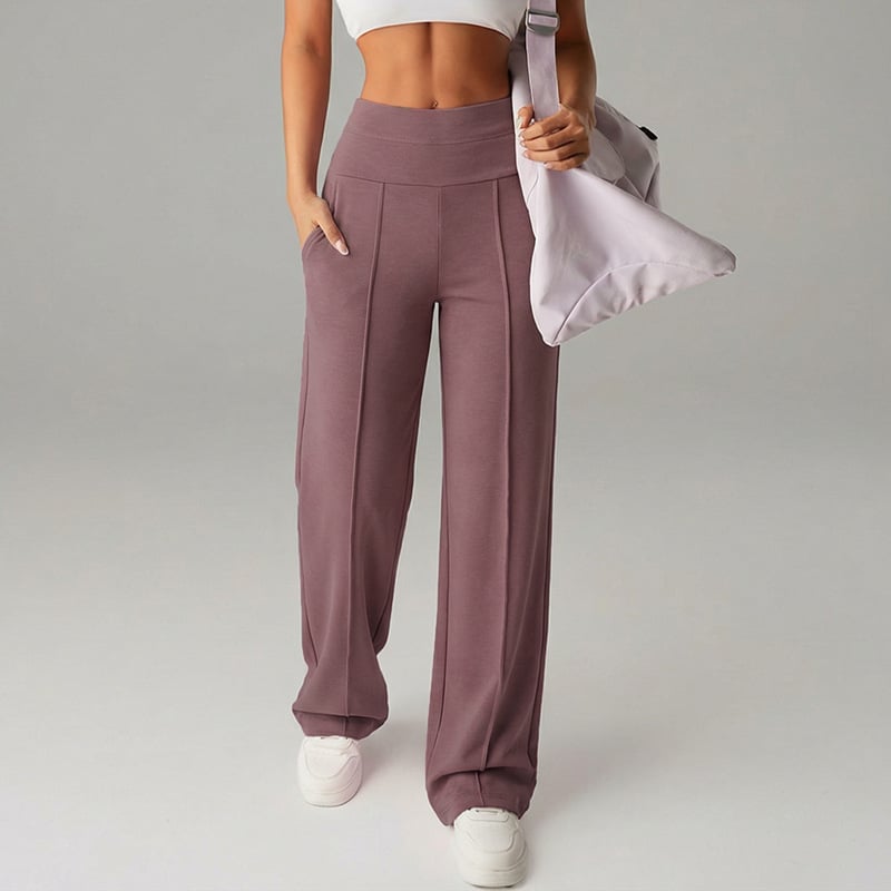 💃 Élégance Quotidienne - Pantalon Droit Femme Tissu Souple - Coupe Ample & Confort Parfait【Offre Spéciale】