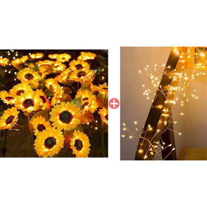 🌻50 % DE RÉDUCTION ! ☀️ Lampes solaires tournesol étanches – Pétales réalistes, indice de protection IP65 et allumage automatique 8 à 12 h ☀️🌻
