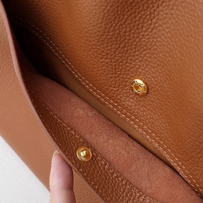 ⏰Promotion de dernier jour 49% DE RÉDUCTION⏰Sac à bandoulière en cuir véritable de couleur unie