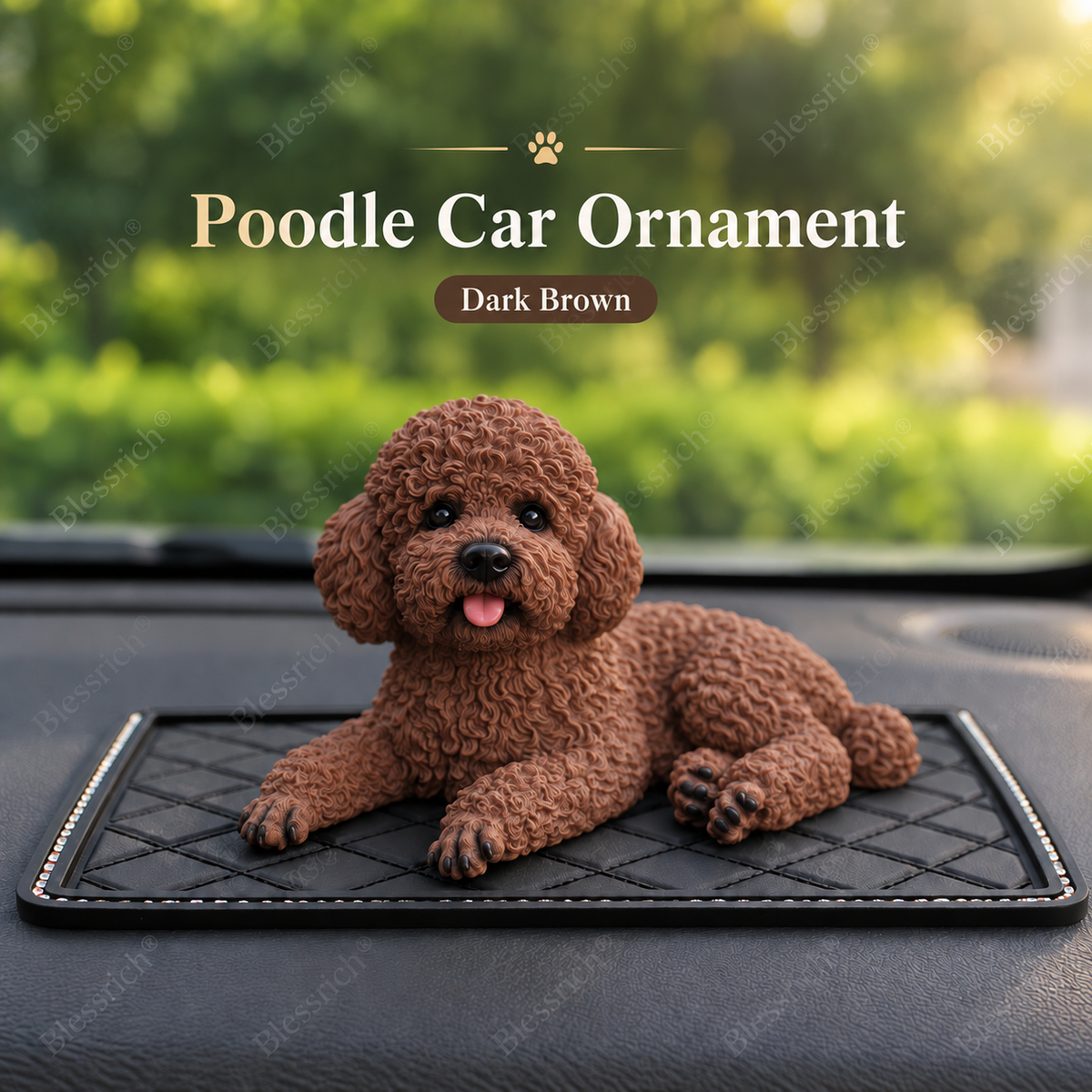 Décoration de voiture « Caniche » – La touche la plus mignonne pour votre tableau de bord 🐶✨