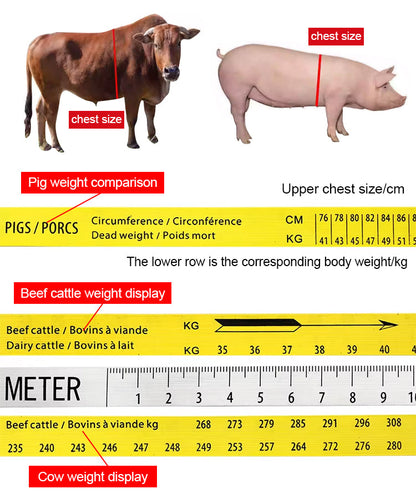 uban de mesure du poids des animaux pour bovins et porcins
