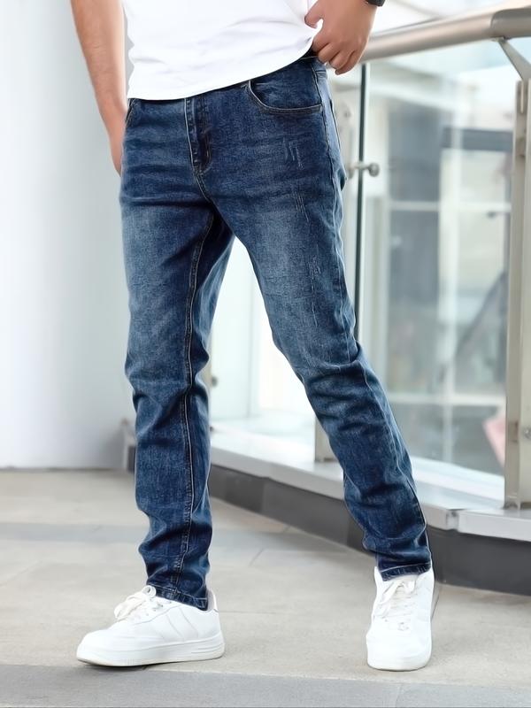 Jean droit pour homme – coupe classique, confortable et intemporel