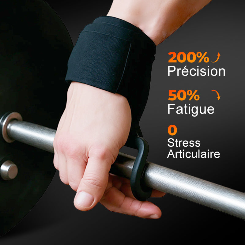 💎 49% DE RÉDUCTION ! 💎 Sangles de Poignet Robustes à Crochets pour Haltérophilie – Prise Ultrasécurisée, Confort Maximal & Support Musculaire Intensif