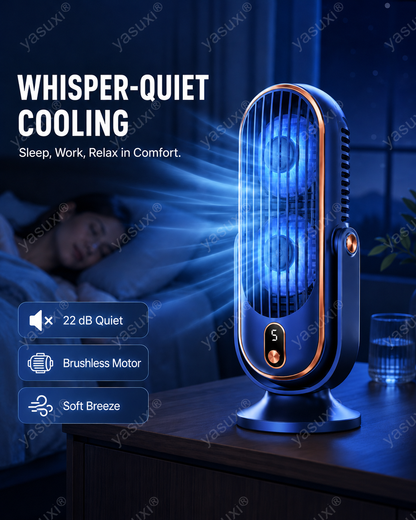 Ventilateur de bureau portable avec 5 vitesses