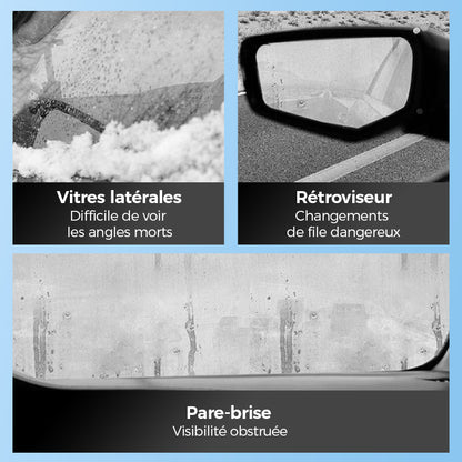 ❄️ Lingette Revêtement Anti-Buée Micromoléculaire – Garde Votre Pare-brise Clair et Sans Buée 🧽✨