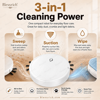Balayeuse-robot 3-en-1 SmartSweep