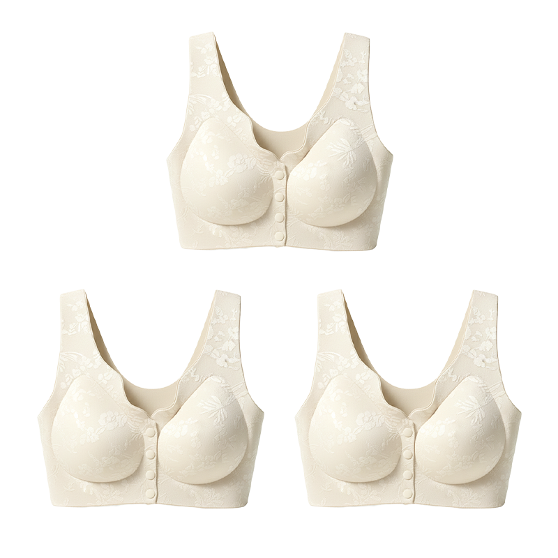 🏆Soutien-Gorge Confortable Sans Armature avec Fermeture Frontale🌿