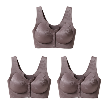 🏆Soutien-Gorge Confortable Sans Armature avec Fermeture Frontale🌿