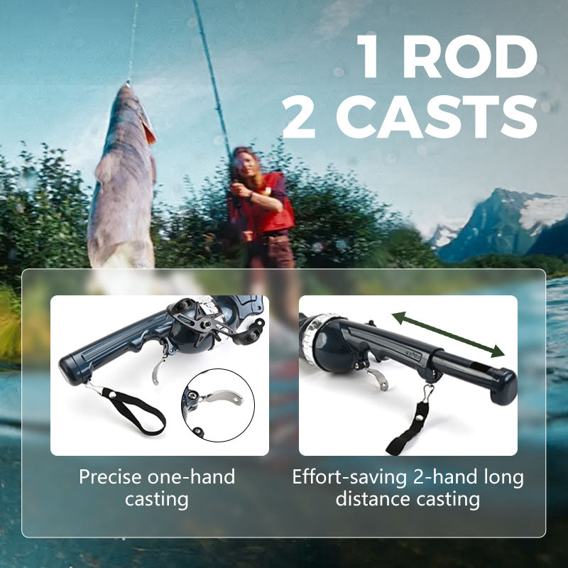 🎣Canne à pêche pliable🐟🐠