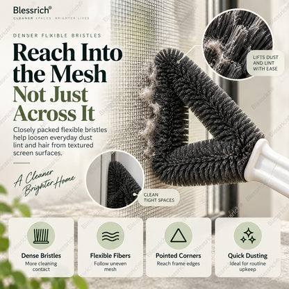 Brosse triangulaire pour nettoyer les écrans