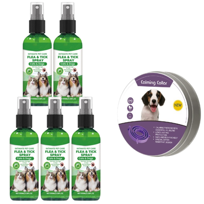 🍃Spray naturel anti-puces et anti-tiques pour chiens et chats🐾 Protégez votre animal de compagnie bien-aimé contre les parasites
