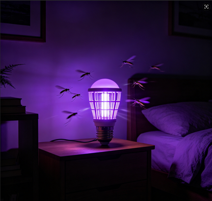 Ampoule anti-moustiques à LED – Culot à vis E27, pour usage intérieur/extérieur