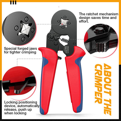 🔥vente à chaud🔥Kit de sertissage de fils à cliquet et à collier de serrage