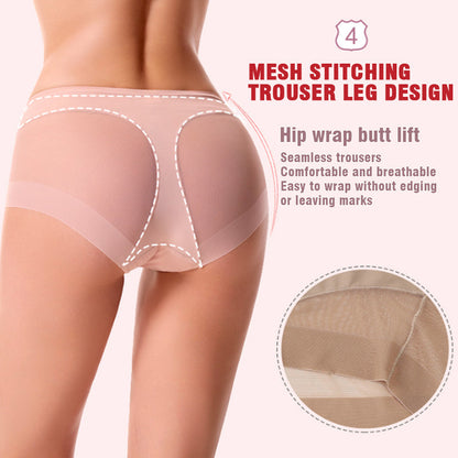 🎁(4 pièces) Achetez-en 1 et obtenez-en 3 gratuitement ⏳Slip moulant taille haute en soie glacée sans couture