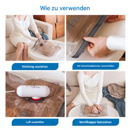 🧳 51 % DE RÉDUCTION OFFRE EXCEPTIONNELLE ! ⚡ Lot de 6 sacs de compression pour aspirateur électrique USB – Rangement peu encombrant, fermeture hermétique, réutilisables et durables 🌀