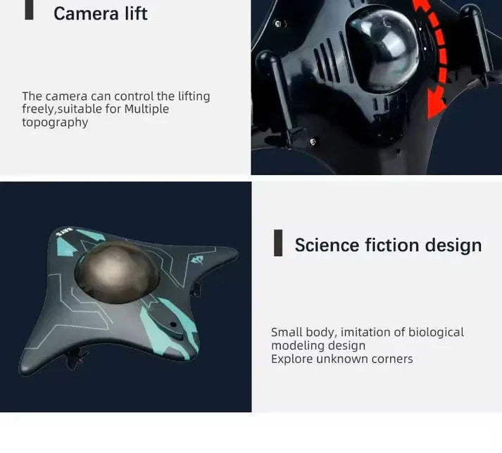 Drone de surface piloté par application pour explorer les plans d'eau