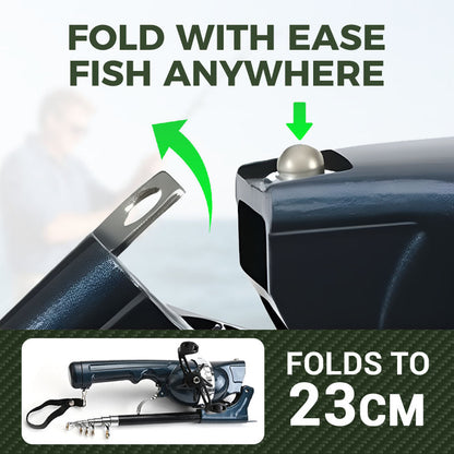 🎣Canne à pêche pliable🐟🐠