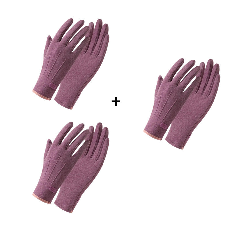 Gants chauds coupe-vent avec écran tactile et poignée antidérapante