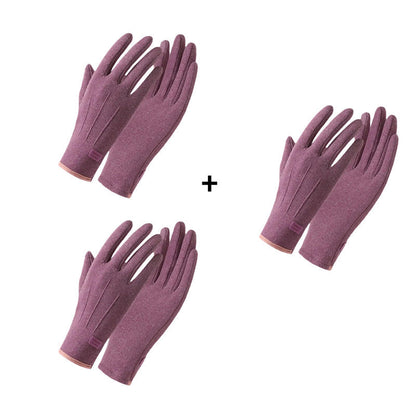 Gants chauds coupe-vent avec écran tactile et poignée antidérapante