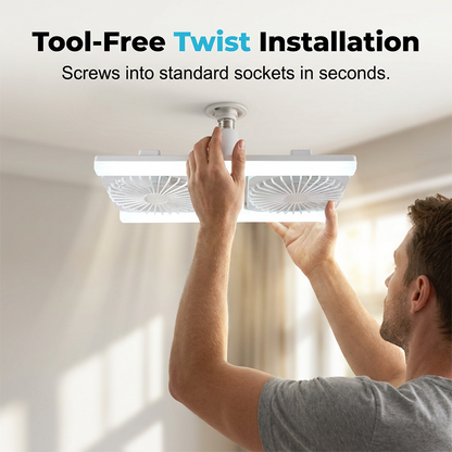 📢📢50 % DE RÉDUCTION !! ⏰Ventilateur de plafond à double tête avec lumière LED – design moderne avec télécommande pour salon et chambre