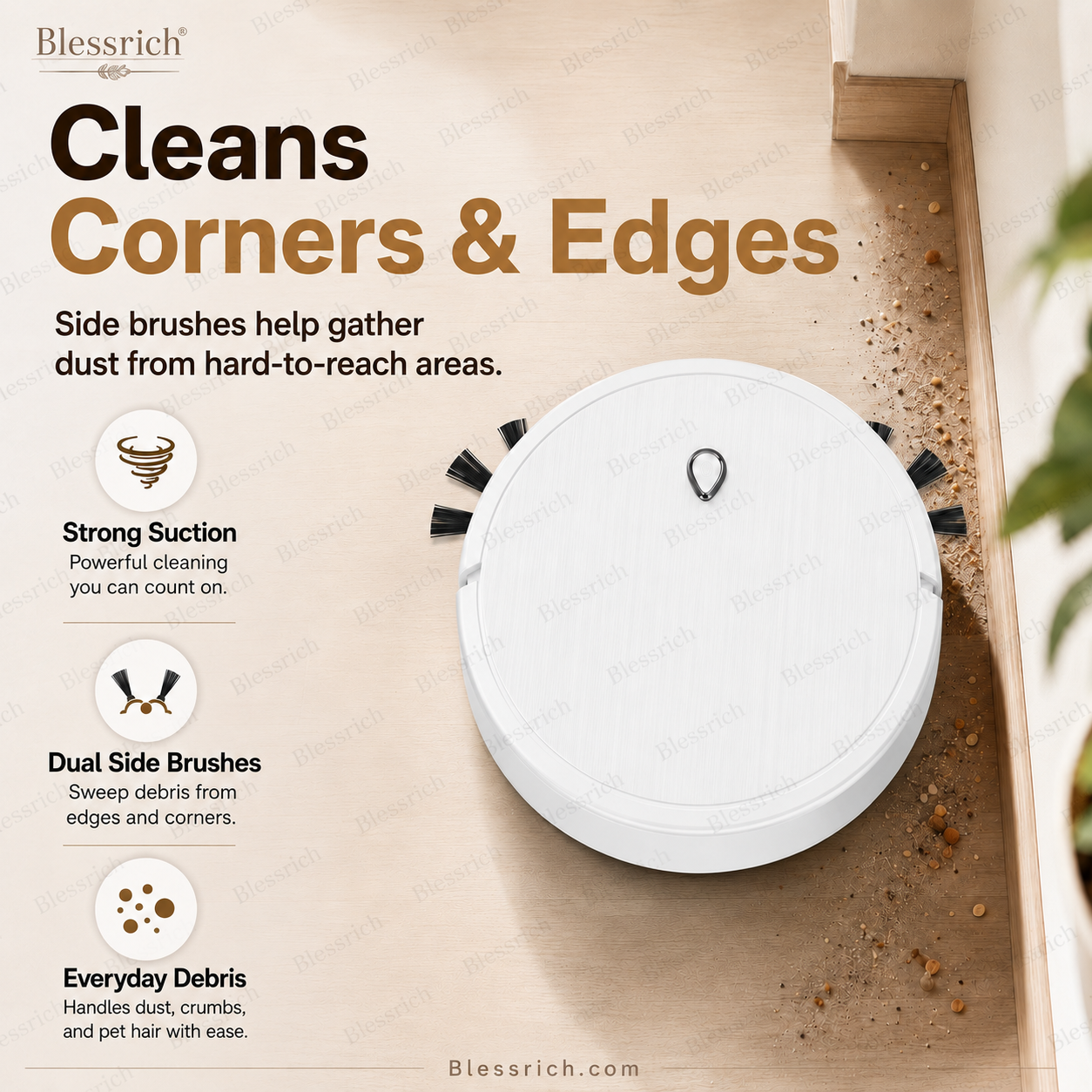 Balayeuse-robot 3-en-1 SmartSweep