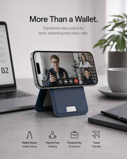 🔥Plus de 50 000 vendus !🔥 Portefeuille intelligent MagSafe en cuir nappa véritable – avec Apple Find My™ et Google Find Hub™, protection RFID et chargement sans fil.