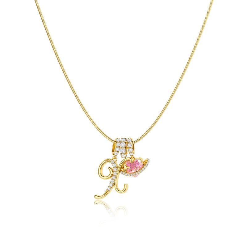 💖 DERNIER JOUR – 57 % DE RÉDUCTION ✨ Colliers à pendentifs 3 rangs avec initiales A-Z 🎀 | Personnalisés et élégants
