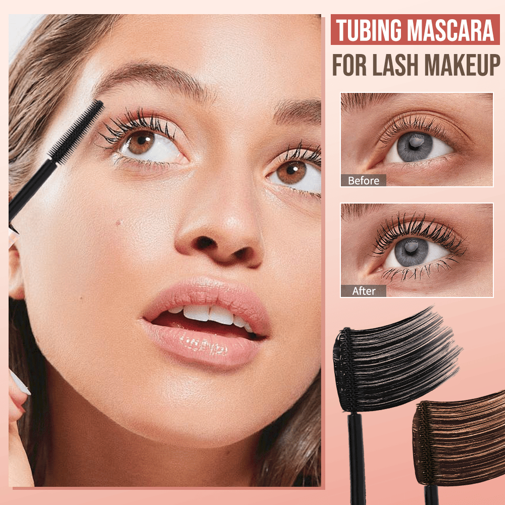 Mascara Toucher✨Tubing – duo noir et marron pour le maquillage des cils