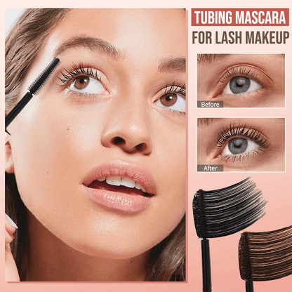 Mascara Toucher✨Tubing – duo noir et marron pour le maquillage des cils
