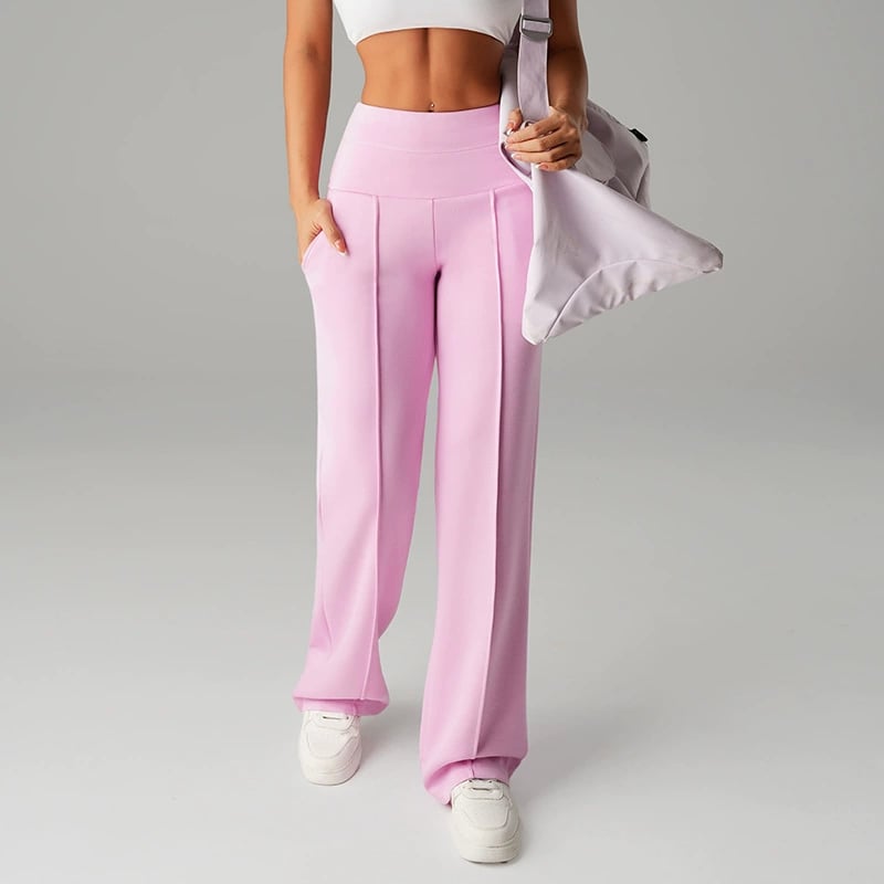 💃 Élégance Quotidienne - Pantalon Droit Femme Tissu Souple - Coupe Ample & Confort Parfait【Offre Spéciale】