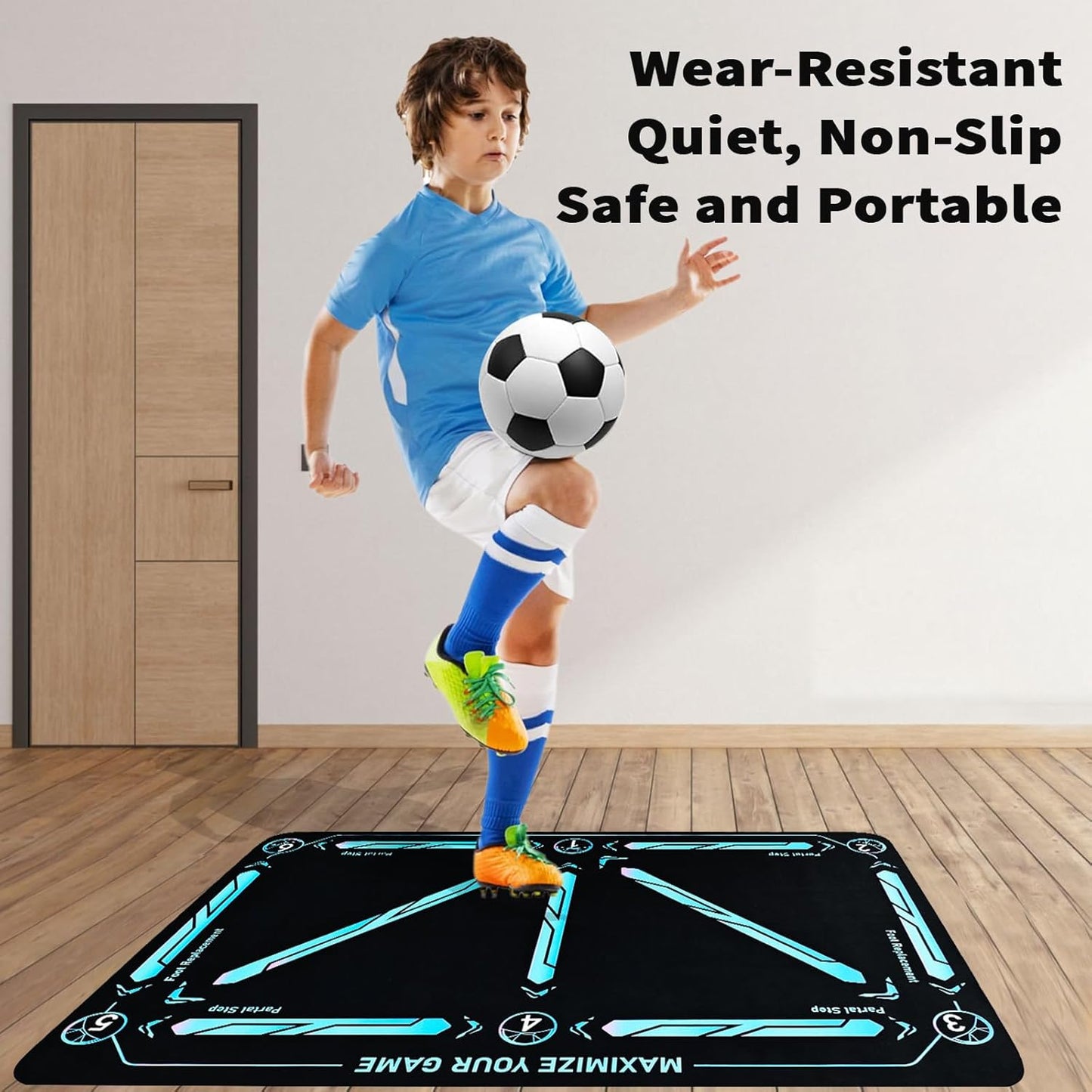 🎅DERNIER JOUR DE SOLDES 50 % DE RÉDUCTION - ⚽Tapis d'entraînement de football pour tous les niveaux, antidérapant et silencieux