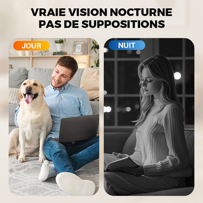 Mini caméra de surveillance HD intelligente🤩Vision nocturne, détection de mouvement & installation en 1 minute🌹