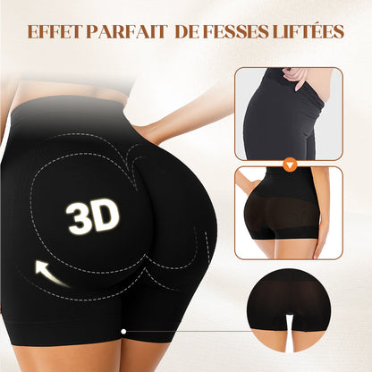 🏆Sous-vêtements féminins taille haute en soie glacée avec contrôle de l'abdomen Hip-lifting👑🌿