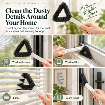 Brosse triangulaire pour nettoyer les écrans