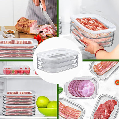 🥗 PROMO FLASH : 50% DE RÉDUCTION ! Boîtes Alimentaires 3 Étages – PET Transparent, Hermétiques & Empilables for Réfrigérateur Organisé 🧊✨