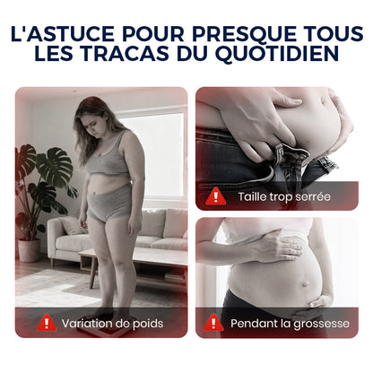 🏆Bouton-pression à allonge métallique à ressort pour jean🔩👖