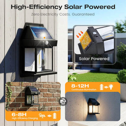 🎁 50 % DE RÉDUCTION ! 💡 APPLIQUE SOLAIRE - Détecteur de mouvement et résistante aux intempéries 🌟🛒