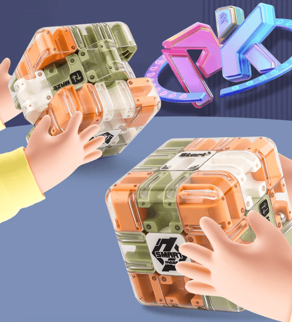 🧩 50 % DE RÉDUCTION MAINTENANT ! ✨ Grand cube labyrinthe 3D - 120 parcours stimulants avec rotation fluide pour le développement cognitif et le plaisir 🧠🔛