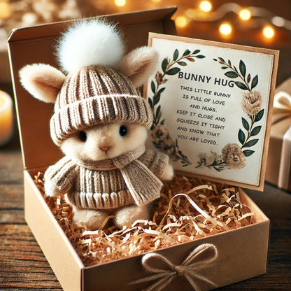 🎉Soldes spéciales🐇Mini lapin câlin fait main, adorable cadeau de Pâques🎁