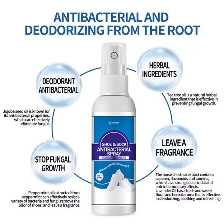 Spray Déodorant Naturel Antibactérien pour Chaussures & Chaussettes 👟🌿