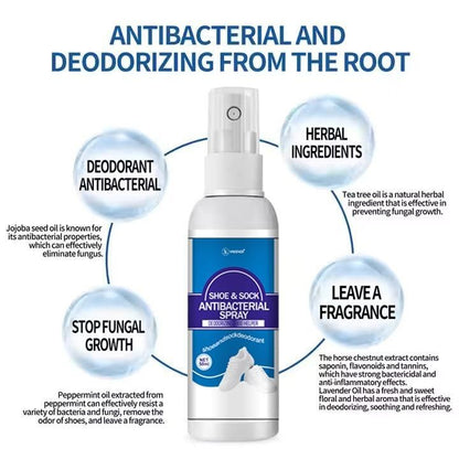 Spray Déodorant Naturel Antibactérien pour Chaussures & Chaussettes 👟🌿