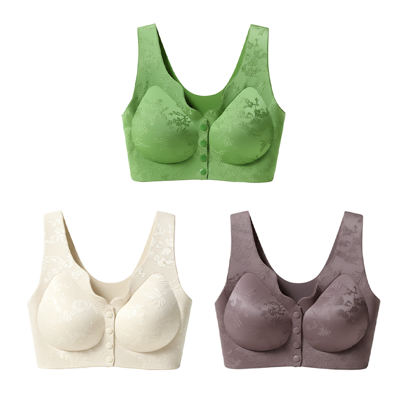 🏆Soutien-Gorge Confortable Sans Armature avec Fermeture Frontale🌿