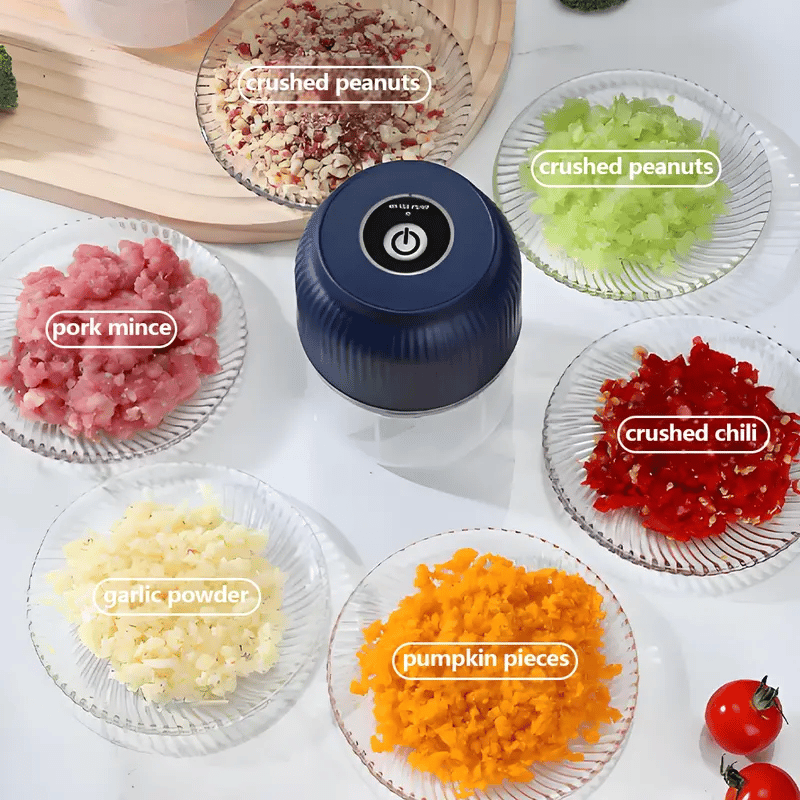 🔥SOLDES 50 % DE RÉDUCTION🔥Mini hachoir à ail électrique multifonction sans fil