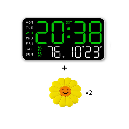 📢📢50 % DE RÉDUCTION !! ⏰Horloge murale numérique LED décorative multifonctionnelle, l'horloge numérique sans limites pour la maison norvégienne moderne.