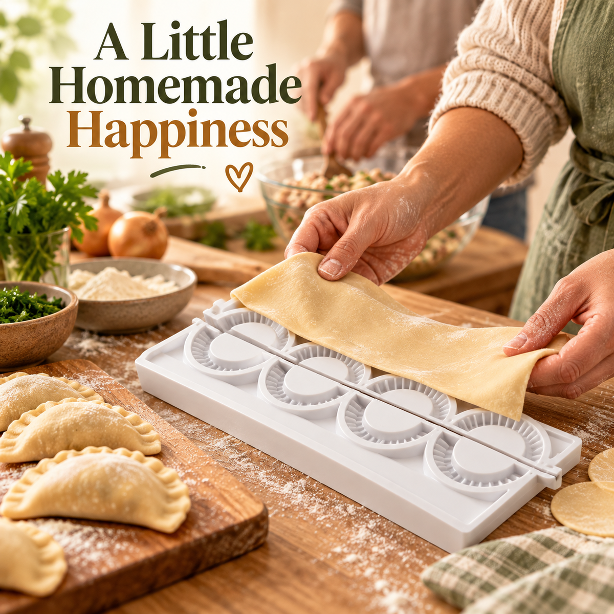 PIEROGIES Moule à raviolis – Moule de cuisine pour raviolis & presse à raviolis à l'eau