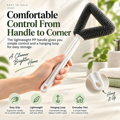 Brosse triangulaire pour nettoyer les écrans