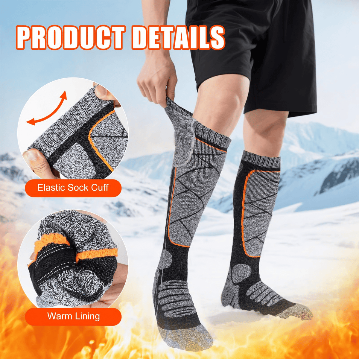 🎁Offre de Noël : 50 % de réduction🎅 Chaussettes chauffantes lavables et rechargeables pour femmes et hommes