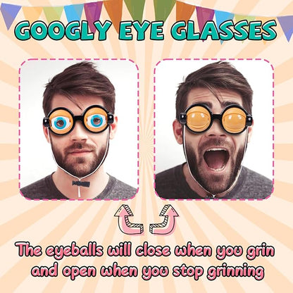 🔥SOLDES DE NOËL 50 % DE RÉDUCTION !!🏆Vente flash💥Lunettes amusantes avec mécanisme d'œil qui cligne🥸