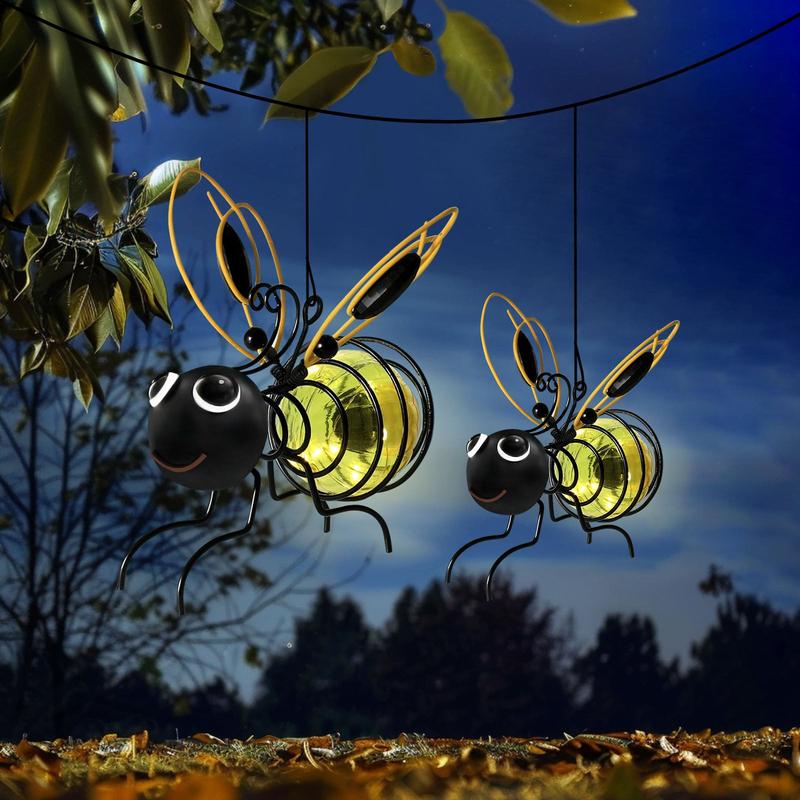 🐝 Suspension solaire en forme d'abeille pour l'extérieur – Le cadeau idéal pour les amateurs de plantes, les mamans ou tout simplement ceux qui aiment sourire ❤️